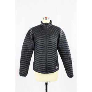 EDDIE BAUER First Ascent Microtherm Black Down Filled Puffer Jacket Coat, Size S